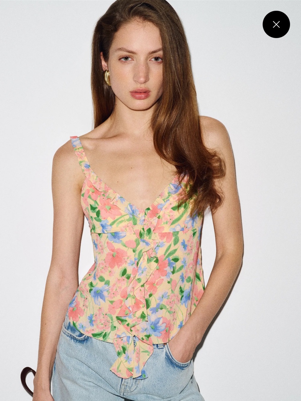 Reformation Cori Top Yellow - Size 8 NWT